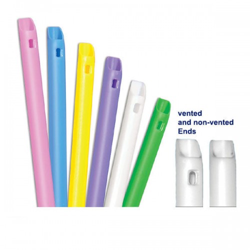 Disposable HVE Hi-Vac vented non-vented S cut Oral Evacuators (5 packs)