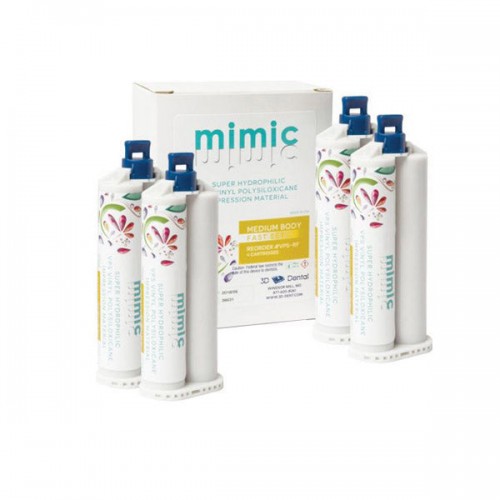 Mimic VPS Impression Material 4 Cartridges (4 x 50ML Cartridges / Box)