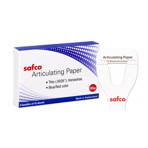 Safco articulating paper red/blue 65 micron horseshoe, 72 sheets