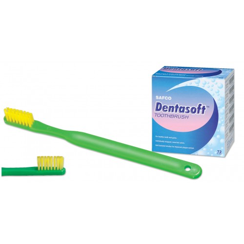 Safco dentasoft child toothbrush (ages 3-7), 72/box