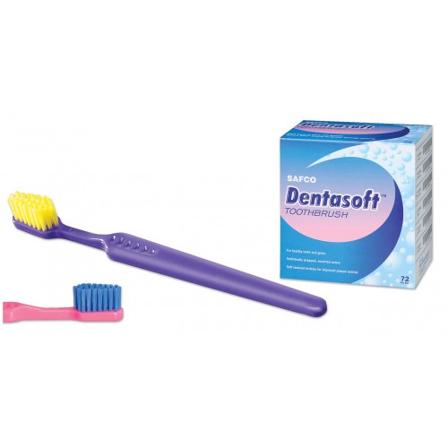 Safco dentasoft youth toothbrush, 72/box