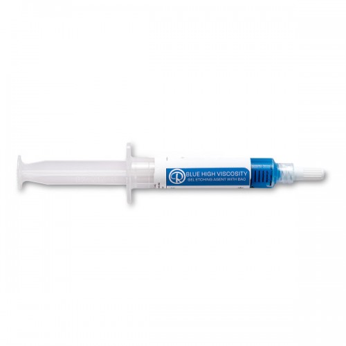 5 gm Blue Etchant Gel with BAC in Push Syringe with Tips