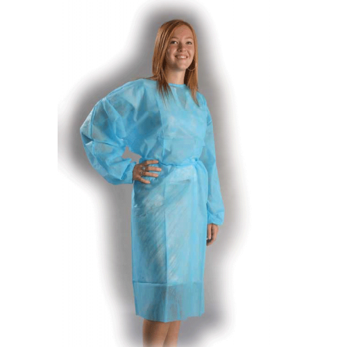 Lab Coat Sky Blue X-Large 10/Bag