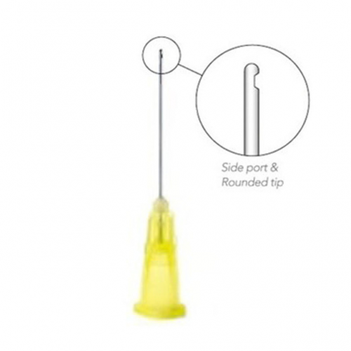 OptiProbe Needle Tips 27ga Side-Port Yellow 100/Pk