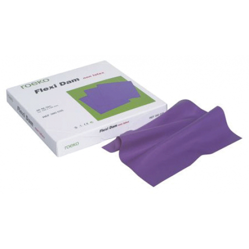 Flexi Dam Non Latex Violet 6X6 Med 30/Bx