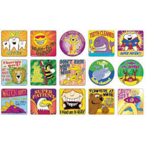 Stickers Dental Theme Assortment 1500/Roll