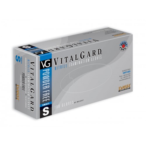 VitalGard Nitrile PF Exam Gloves