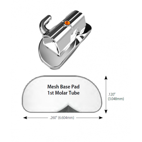 miniPrevail® Buccal Tubes - Single Non-Convertible 1st Molar