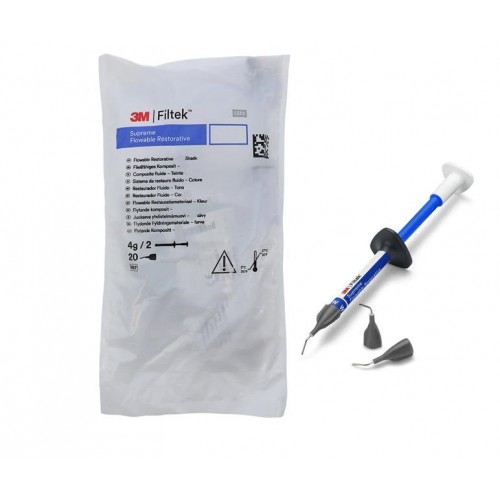 3M ESPE Filtek Supreme Flowable Restorative A3 Syringes 2/Pk