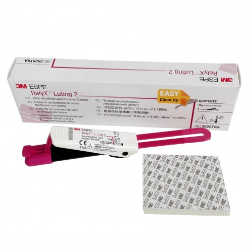 3M ESPE RelyX Luting 2 Cement Trial Kit 11 Gm Clicker Resin-Modified Glass Ionomer Cement 3525TKA