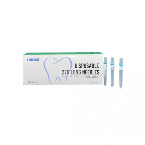 BRITEDENT Anesthetic Needles 27G Long 100/Bx