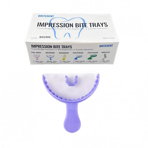 BRITEDENT Impression Bite Trays Anterior 35/Pk