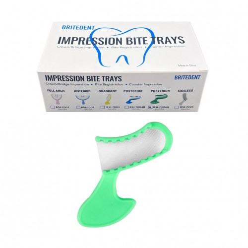 BRITEDENT Impression Bite Trays Posterior 50/Pk