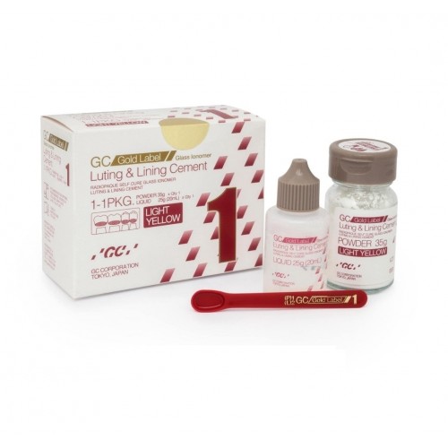 GC Fuji I Gold Label Glass Ionomer Luting & Lining Cement 1:1 Kit 002503