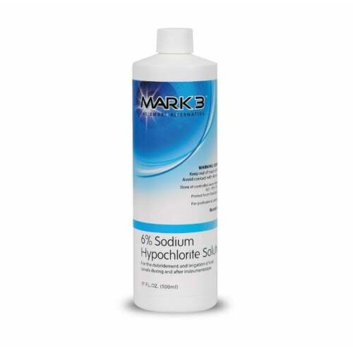 MARK3 Sodium Hypochlorite Solution 6% Irrigation Solution 17oz Bottle