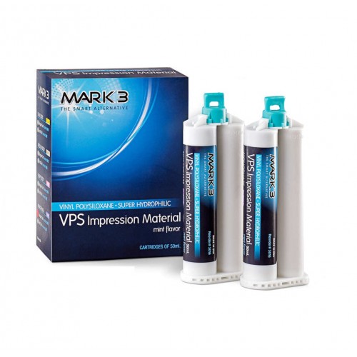 MARK3 VPS Impression Material Light Body Fast Set Mint Flavor 2/Pk Cartridges 3011-2