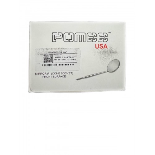 Pomee USA Mouth Mirror #4 Cone Socket Front Surface 12/PK 707-200