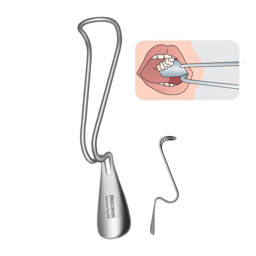 Bishop Cheek Retractor and Tongue Depressor