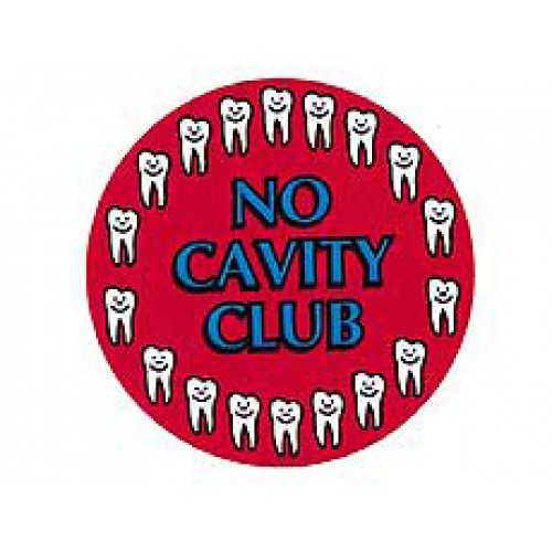 No Cavity Stickers (100 per roll)