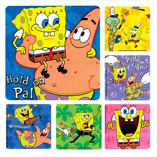 Spongebob Stickers - 100/roll