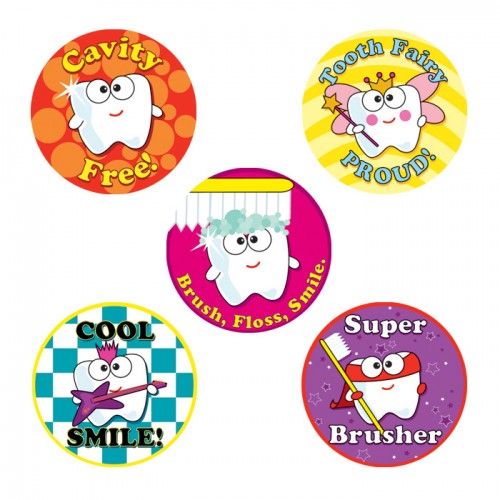 Dental Stickers Assortment - 100/roll