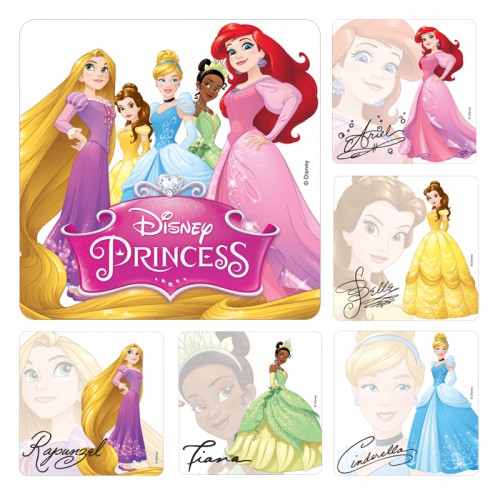 Disney Princess Autograph Stickers - 100/roll