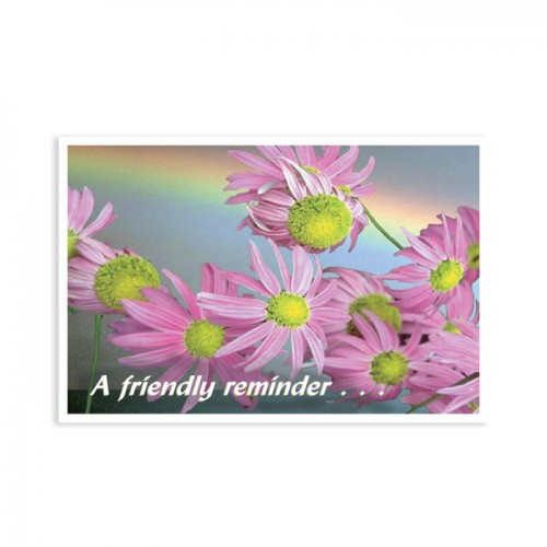 A Friendly Reminder Postcard - 500/pk