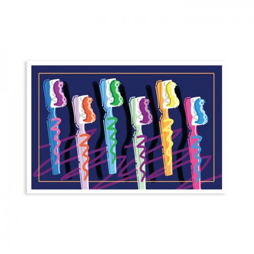 Neon Brush Postcard - 250/pk