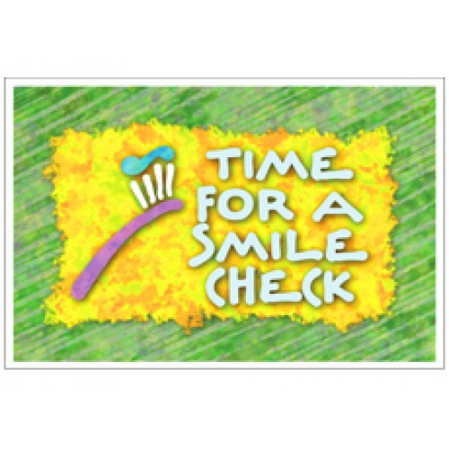 Time For A Smile Postcard 4UP (200 per pack)