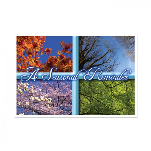 Seasons Window Postcard - 250/pk