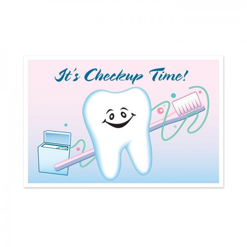 Tooth/ Brush/ Floss Postcard - 250/pk