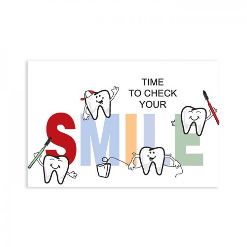 Time To Smile Postcard - 250/pk