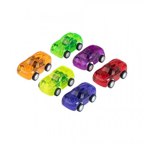 Translucent Pull Back Cars - 36/pk