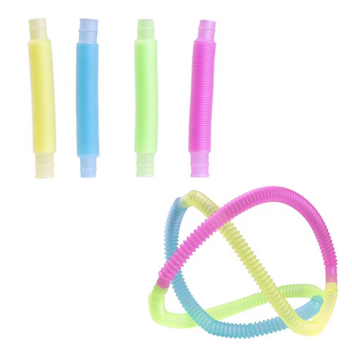 Glow in the Dark Pop Tube Assortment - 48/pk