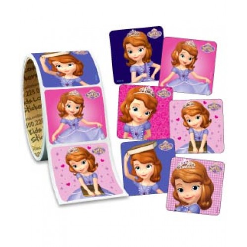 Sofia the First Stickers - 100/roll