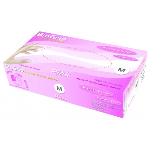 Biogrip - Pink™ Gloves - 1 Case/10 Boxes - 200/Box