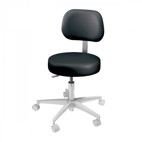 2000 Series Dental Stool- Operator,  Height Range 20"-26" With Backrest, Adjustable Footring