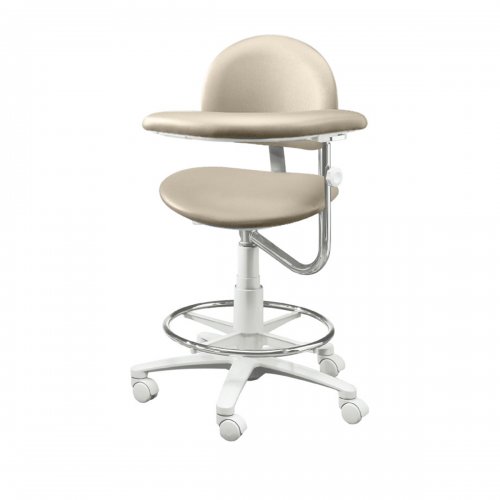 3300 Series Dental Stool - Assistant, Height Range 22"-31" With Ratcheted Body Support