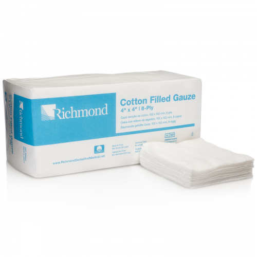 SteriPocket Cotton-Filled Sterile 2x2 2/Pk x 300 Pks/Box