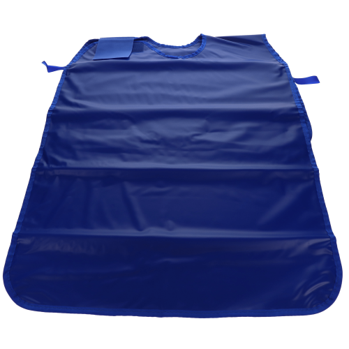 Lead Free Apron Panoramic Poncho Blue, 109419