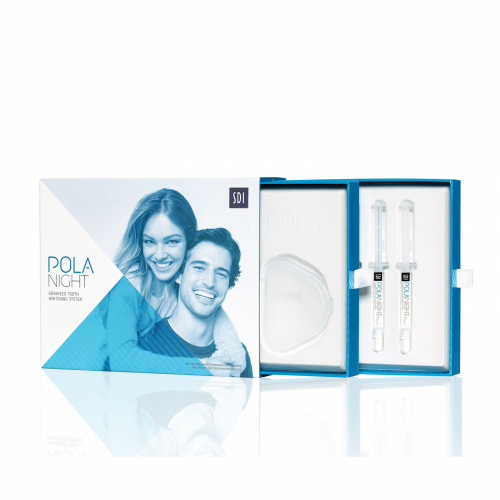 Pola Night Tooth Whitening System, 22% Carbamide Peroxide, Syringe Kit, 1.3 g, 10/Pk, 7700111