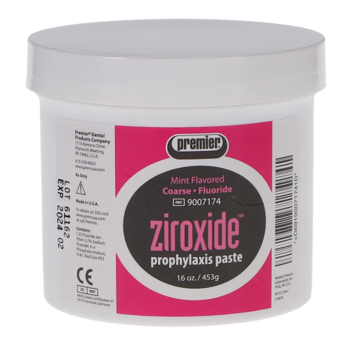 Ziroxide Prophy Paste, 1 lb, Coarse, Mint, 1/Box, 9007174