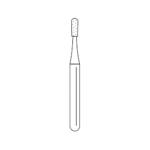 Solo Diamond Single Use Burs, FG, Pear Round End, # H245, Medium, Blue, 25/Pk, H245008M