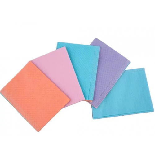 Disposable Bibs, 3+1 Ply, 13" x 18", 500/Pk