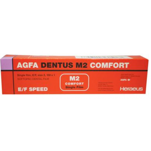 Agfa Dentus M2-58 Comfort E-Speed, Single Film, # 2, 150/Pk, 65414615