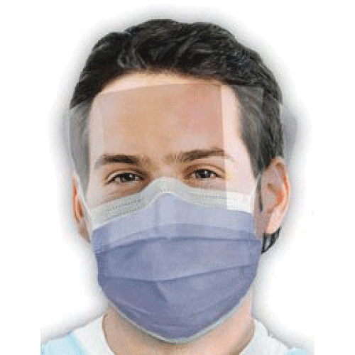 Isofluid Shield Mask Anti Fog Blue 25/Bx, GCIPWB