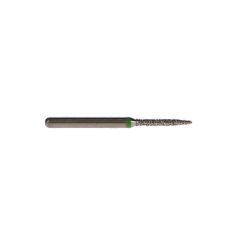 NTI Diamond Burs, FG, Flame, # C862, 1.0 mm, Coarse, Green, 5/Pk, C862-010