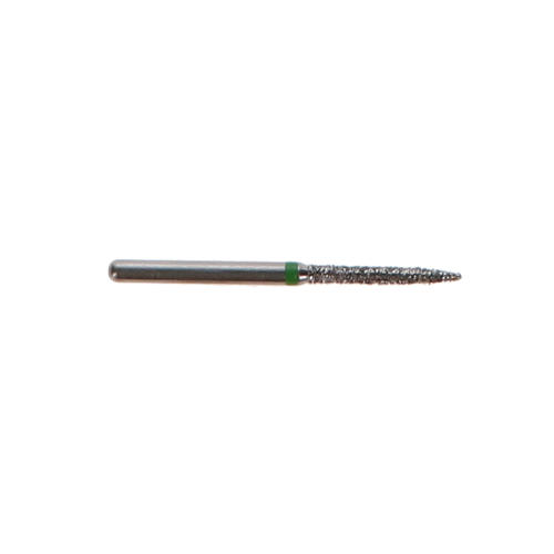 NTI Diamond Burs, FG, Flame, # C863, 1.2 mm, Coarse, Green, 5/Pk, C863-012