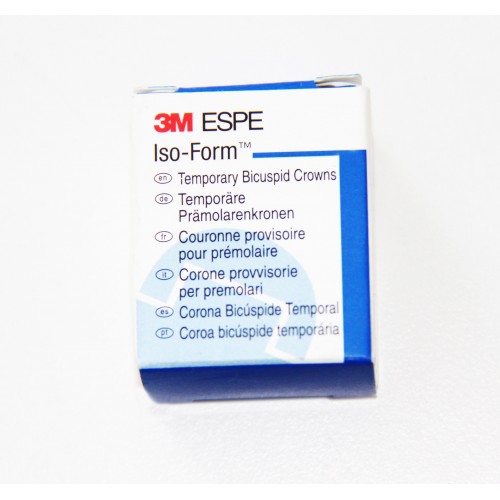 Iso-Form Preformed Tin-Silver Crowns, Adult, Second Molar, 5/Pk