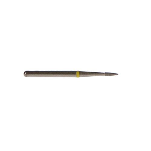 NTI Diamond Burs, FG, Flame, # SF889, 0.9 mm, Extra Fine, Yellow, 5/Pk, SF889-009